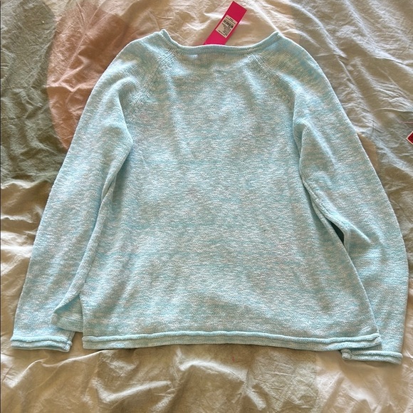 Light Blue Graphic Sweater - Picture 8 of 9